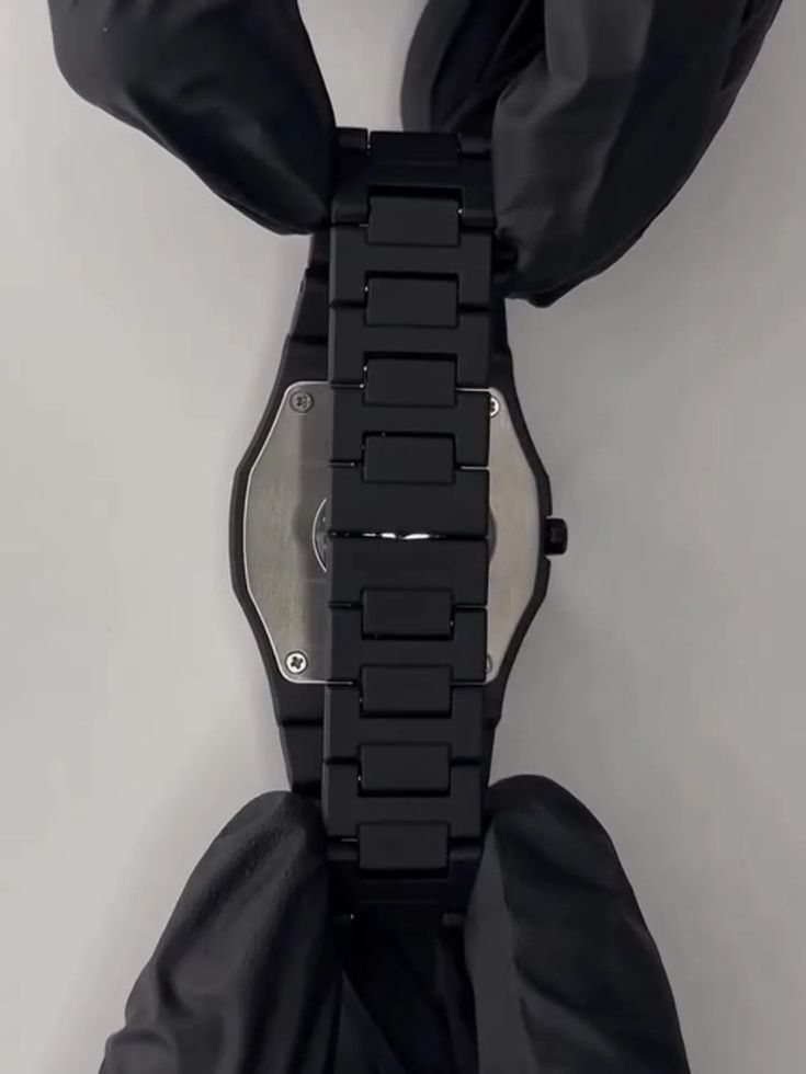 Black Arabic Watch in fiber ,black arabic aura watch