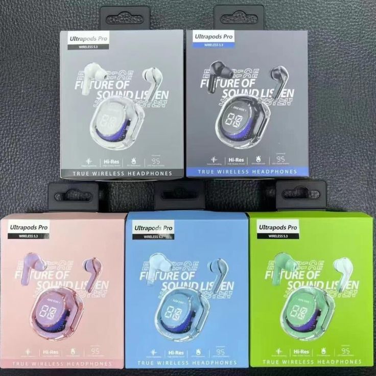 EARBUDS AIR 31 AIRPODS WIRELESS EARBUDS WITH CRYSTAL TRANSPARENT CASE