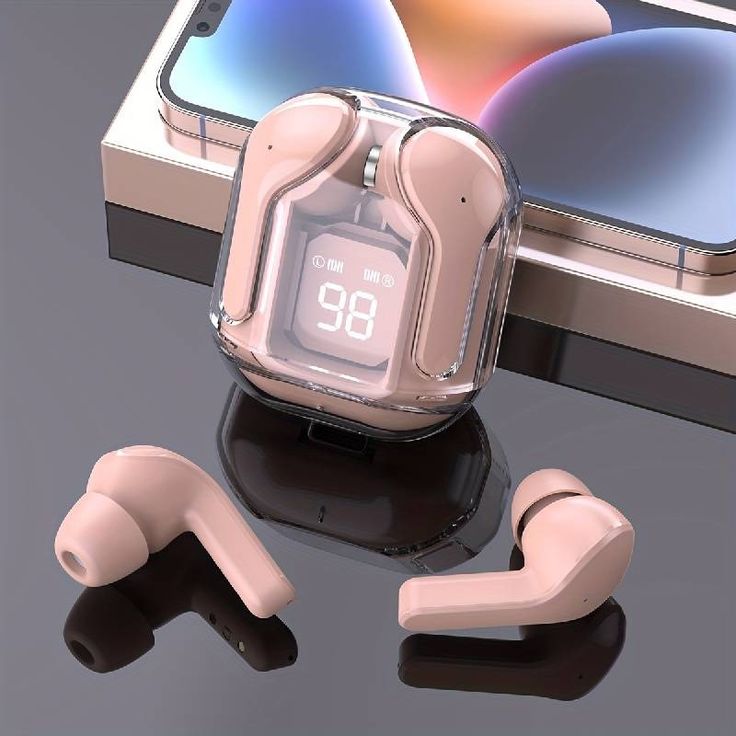 EARBUDS AIR 31 AIRPODS WIRELESS EARBUDS WITH CRYSTAL TRANSPARENT CASE